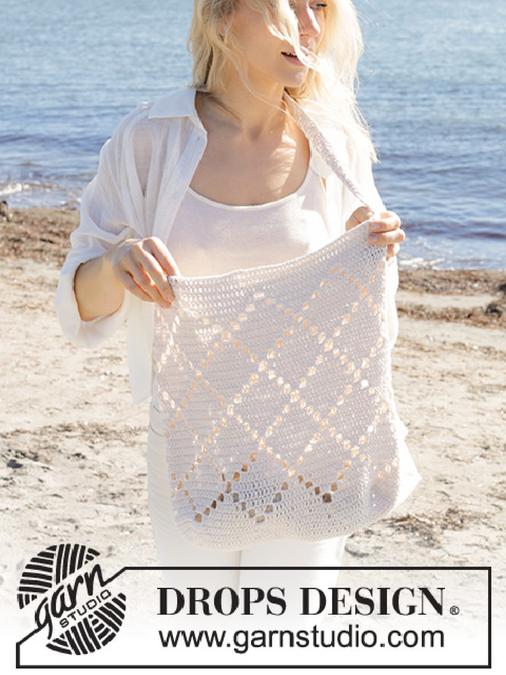 Campus Crossbody Bag / DROPS 238-9 - Free crochet patterns by DROPS Design